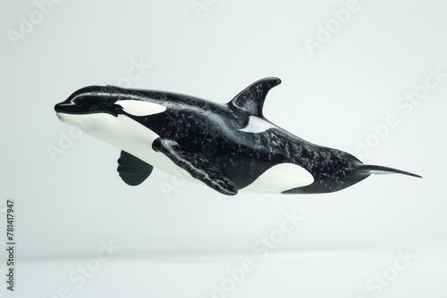 Orca Leaping Out of Water Sculpture.
