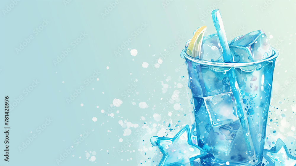Cool soda juice background Cool soda juice background