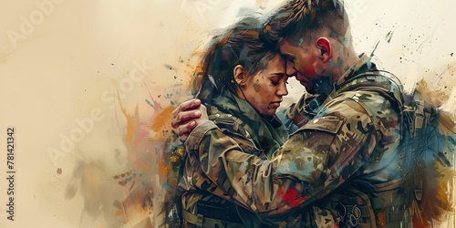 A Soldier s Heartfelt Homecoming A Powerful Reunion of Love and Sacrifice Captured in Emotive photo