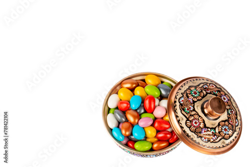 Obraz na płótnie Traditional Turkish Ramadan Sweet Sugar Candy - Akide Sekeri w salonie