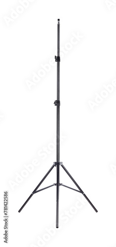 folding tripod for lamp, isolated from background