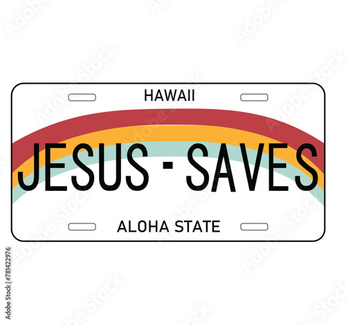 Jesus Saves - Plate