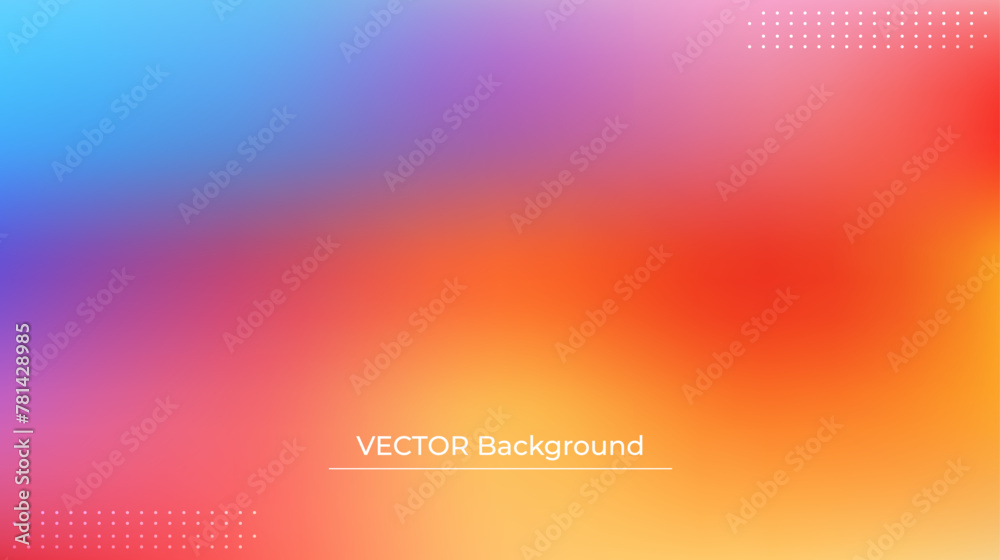 Abstract blurred gradient mesh background in bright rainbow colors. Colorful smooth banner template. Easy editable soft colored vector illustration in EPS10 without transparency. Abstract blurred gradient mesh background in bright rainbow colors. Colorful smooth banner template. Easy editable soft colored vector illustration in EPS10 without transparency.