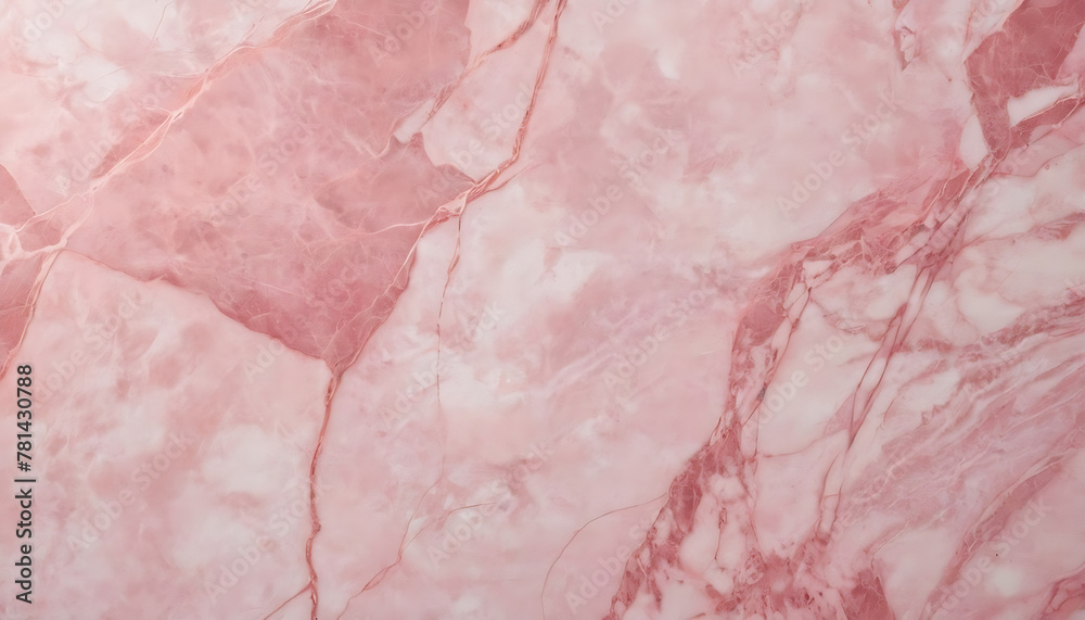 Fototapeta premium Pink and white marble wall tile texture sample