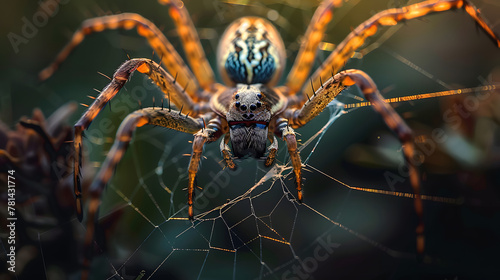 a spider makes a web © john