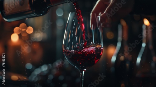 Pouring Red Wine Elegantly