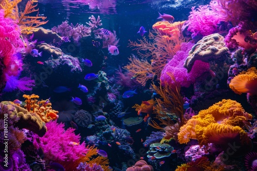 Vibrant Coral Reef © mogamju