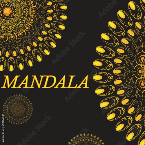 This is simple and vector Mandala background and this background is editable.