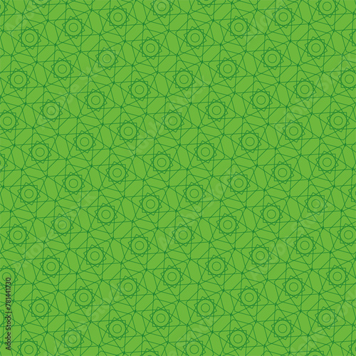 Seamless Abstract Green Patte...