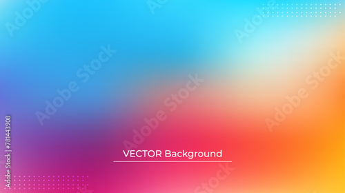 Wallpaper Mural Smooth and blurry colorful gradient mesh background. Modern bright rainbow colors. Easy editable soft colored vector banner template. Premium quality Torontodigital.ca