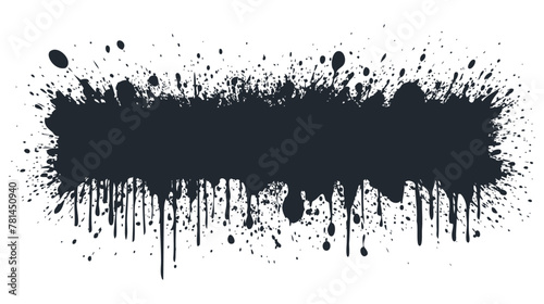 Abstract grunge design element. Shapes with stripes screen print texture. Vector illustration	