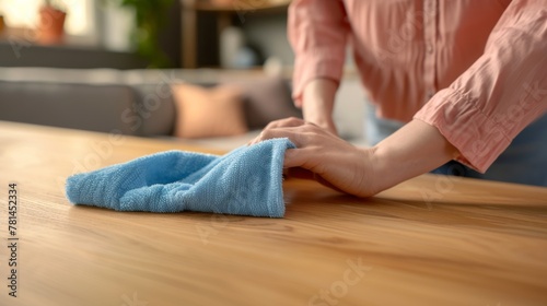 Cleaning Wooden Surface at Home