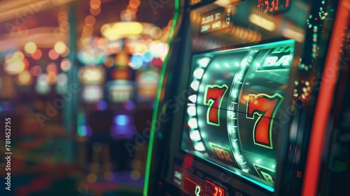 A Vibrant Slot Machine Close-Up