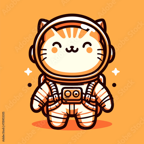Stellar Paws of the Astronaut Cat