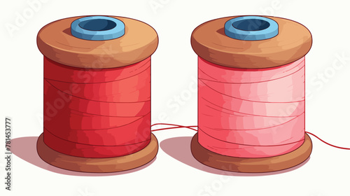 Illustration of thread on a white background 2d fla