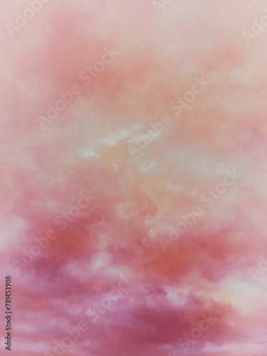 watercolor background with clouds (ID: 781453908)
