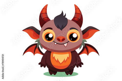 red devil cartoon with horns