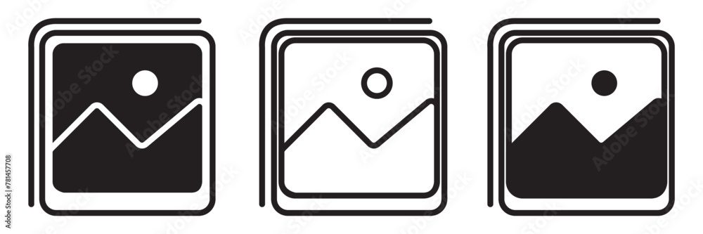 Picture icon vector. photo gallery sign and symbol. image icon. gallery Icon. picture landscape icon symbol vector. on white background. eps10. Picture icon vector. photo gallery sign and symbol. image icon. gallery Icon. picture landscape icon symbol vector. on white background. eps10.