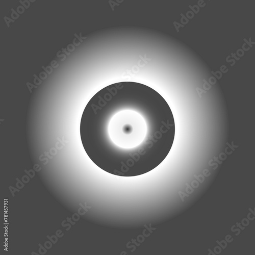 gradient circle dark hole eye