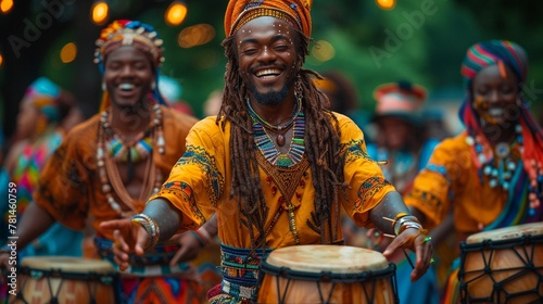Dive into the vibrant authenticity of a cultural festival where performers and attendees from different ethnicities celebrate traditions together. Capture the energy and passion of dancers