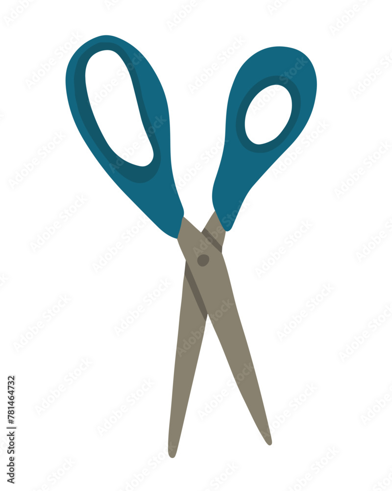Vector isolated illustration of scissors on a white background. Vector isolated illustration of scissors on a white background.