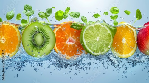 Food and Nutrition  A 3D vector infographic displaying the importance of hydration