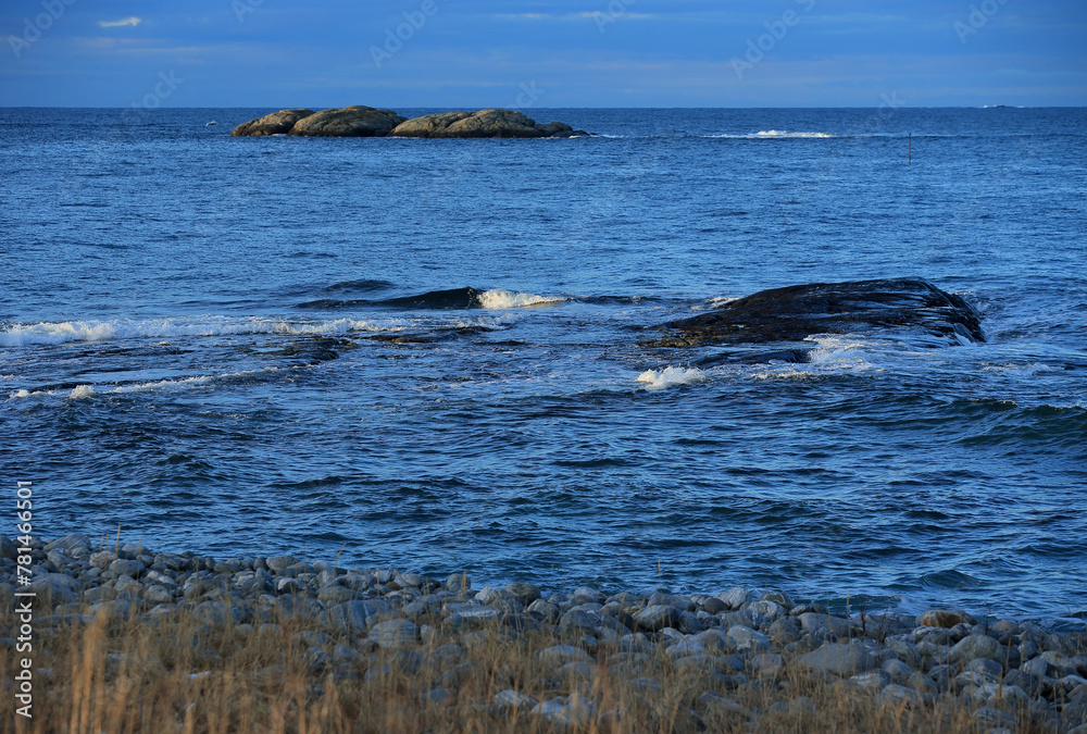 Seashore in Vigra, Norway.