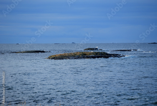 Obraz na płótnie Seashore in Vigra, Norway. w salonie
