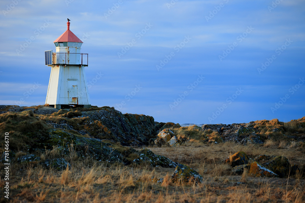 Lighthouse at Vigra island, Norway.