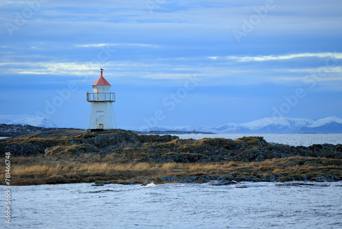 Lighthouse at Vigra island, Norway. photo