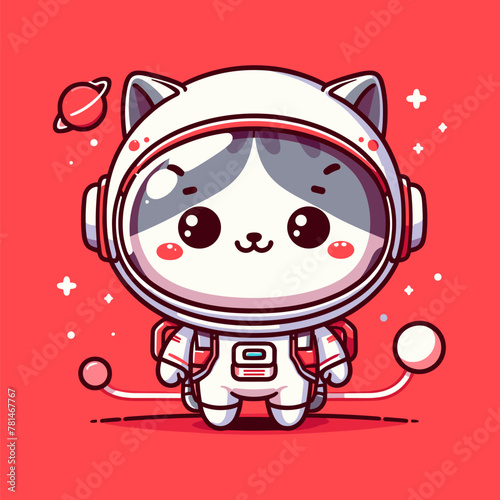 Crimson Universe and the Astronaut Cat