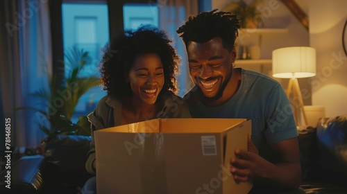Joyful couple experiencing ...