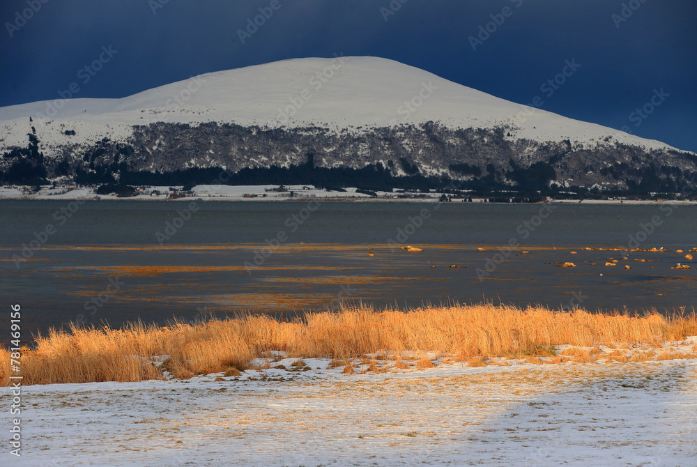 Winter mountains near Gamlem (More og Romsdal, Norway).