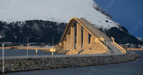 Lepsoybrua bridge near Gamlem (More og Romsdal, Norway). © andrzej_67