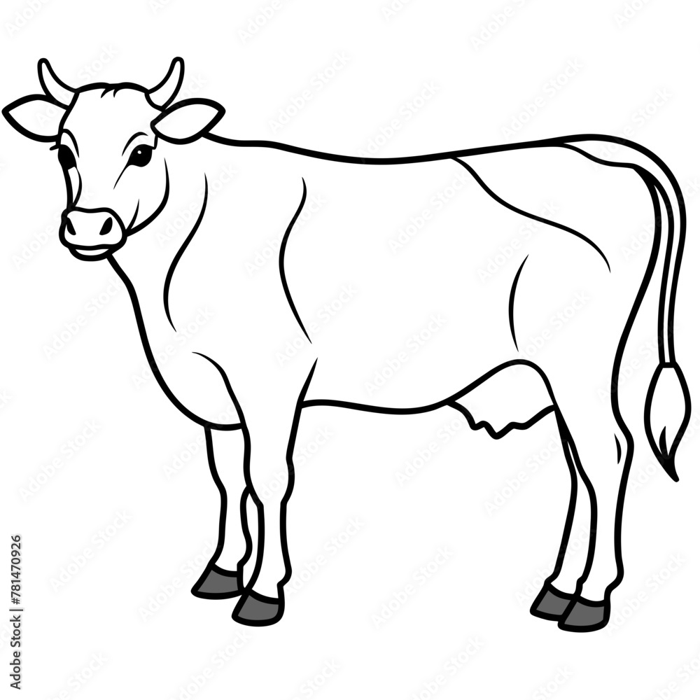 Fototapeta premium cow vector illustration 