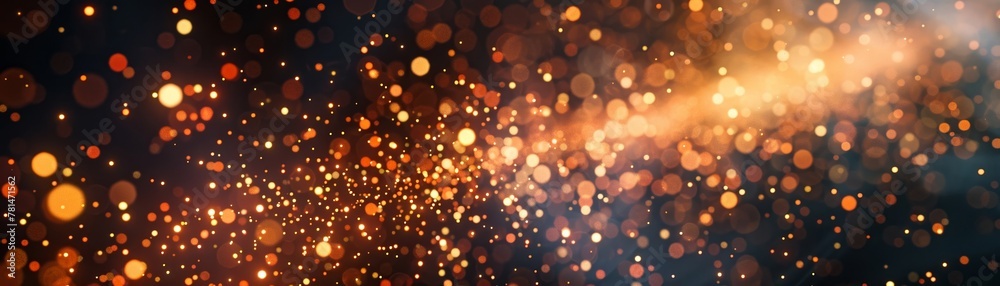 Obraz premium Bright fiber optic cables stand out vividly against a contrasting dark backdrop