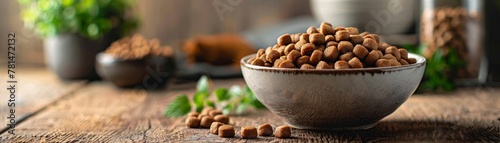 Nutritious pet food plays a vital role in maintaining the overall well-being of cats and dogs. photo