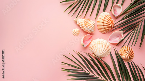 Summer tropical banner - Refreshing design pop colors background