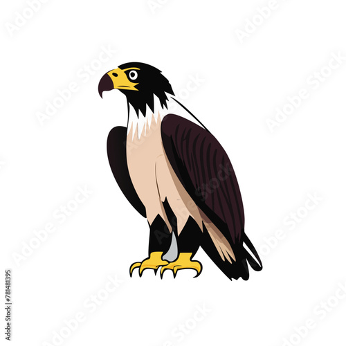 Eagle heads black and white vector, the Head of an eagle in the form of a stylized tattoo. Eagle Mascot Vector Illustration, eagle silhouette, logo, icon, design vector illustration for graphic design