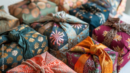 Colorful Traditional Japanese Wrapping Cloths
