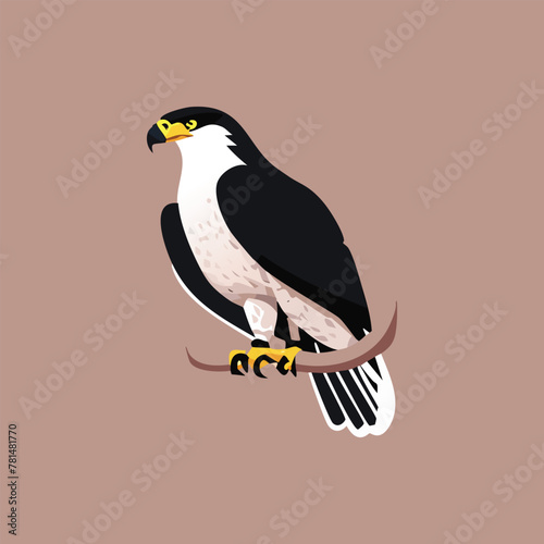 Eagle heads black and white vector, the Head of an eagle in the form of a stylized tattoo. Eagle Mascot Vector Illustration, eagle silhouette, logo, icon, design vector illustration for graphic design