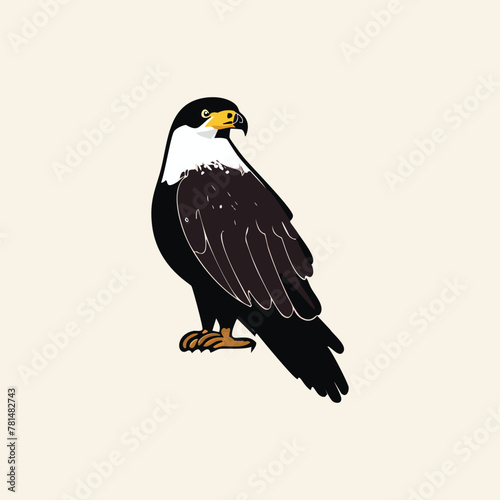 Eagle heads black and white vector, the Head of an eagle in the form of a stylized tattoo. Eagle Mascot Vector Illustration, eagle silhouette, logo, icon, design vector illustration for graphic design