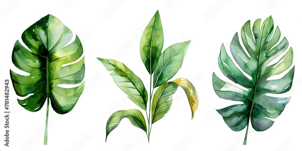 Watercolor Painting Tutorial Series On Various Tropical And Native Leaf 