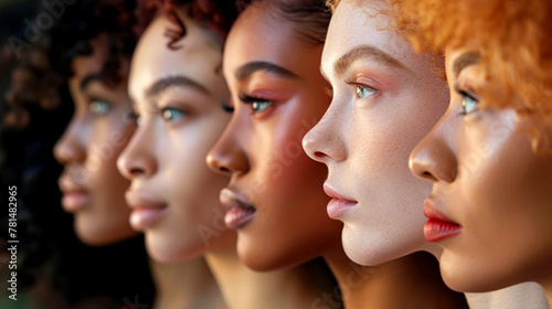 Group of diverse beautiful women, © innluga