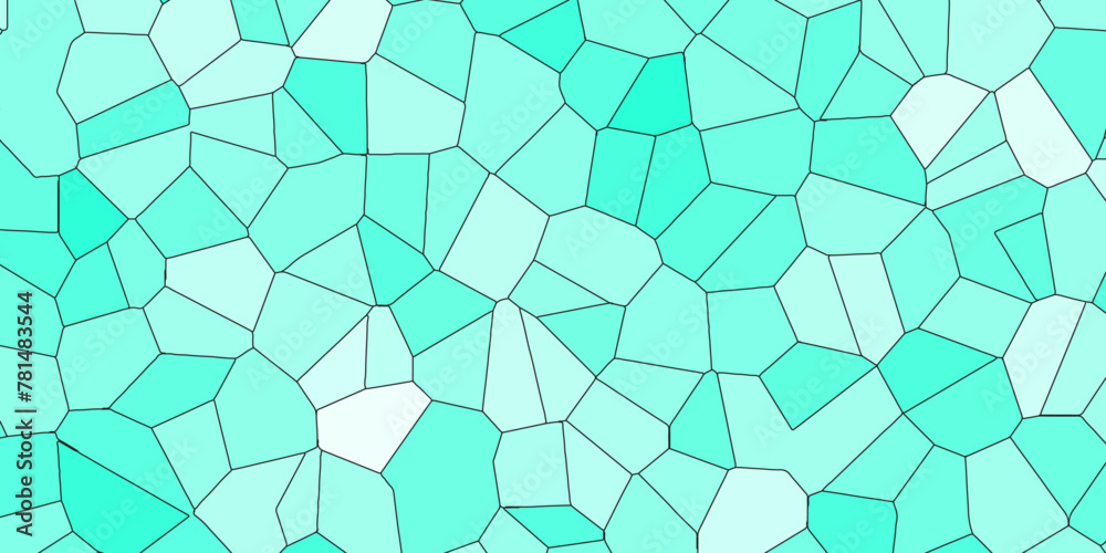 Blue and White Broken Stained Glass Background with white lines. Aqua texture Geometric Modern creative background. Geometric Retro tiles pattern. Blue and White Broken Stained Glass Background with white lines. Aqua texture Geometric Modern creative background. Geometric Retro tiles pattern.