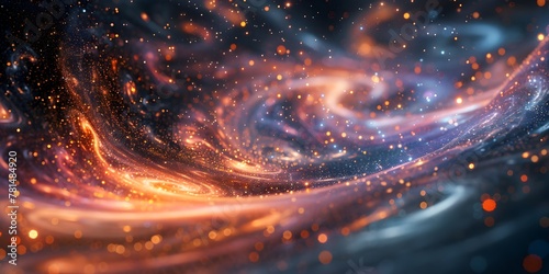 Captivating Quantum Vortex A Cosmic of Virtual Particle Dynamics in the Ethereal Vacuum of Space