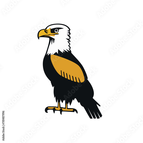 Eagle heads black and white vector, the Head of an eagle in the form of a stylized tattoo. Eagle Mascot Vector Illustration, eagle silhouette, logo, icon, design vector illustration for graphic design
