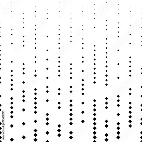 Repeating geometric monochrome square pattern background - abstract vector design from squares