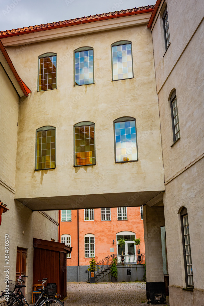 Obraz premium Medieval and Hansa inspired living area Jakriborg in Hjarup, Sweden