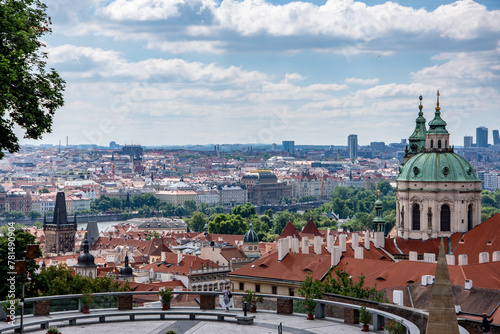 View of Prague in summer